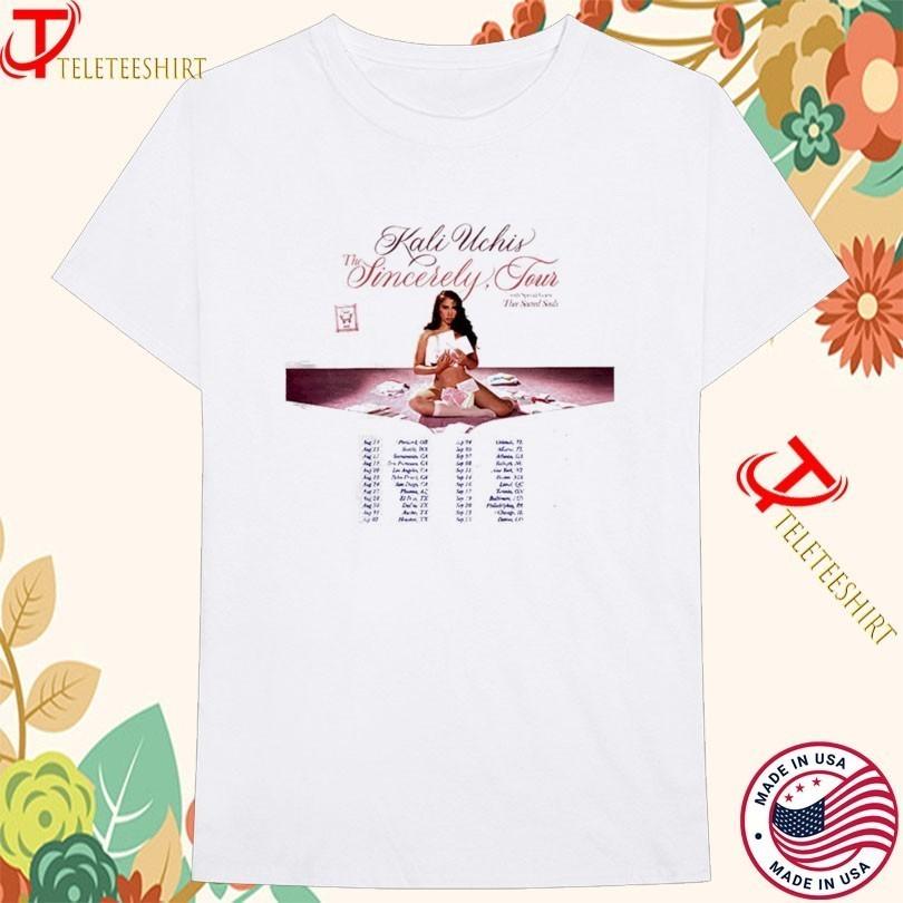 Kali Uchis The Sincerely Tour Dates 2025 Tshirts White S5XL CS40 Unisex T-Shirt S
