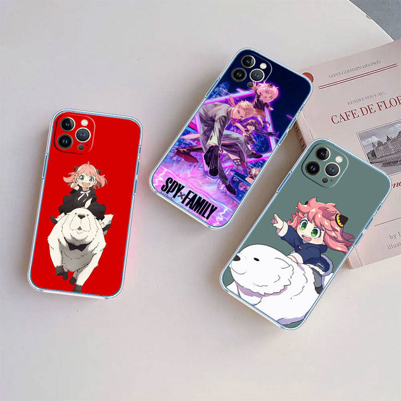 IR26 Spy X Anya Forger Family Case for Motorola E22S E7 G6 G7 G8 G9 Plus Power Play G10 G20 G04 E30 E40 E22 E20 E13 E15 G22 G23 G05 G75 G35 G55