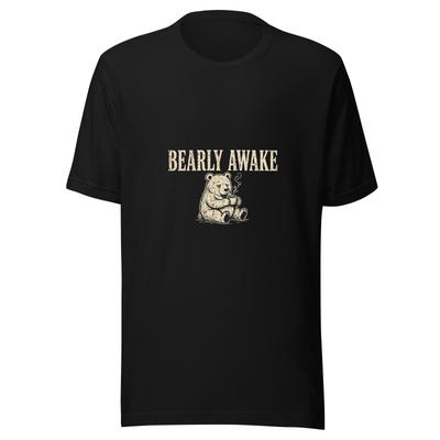 Bearly Awake Bear – Vintage Distressed Bear Tee