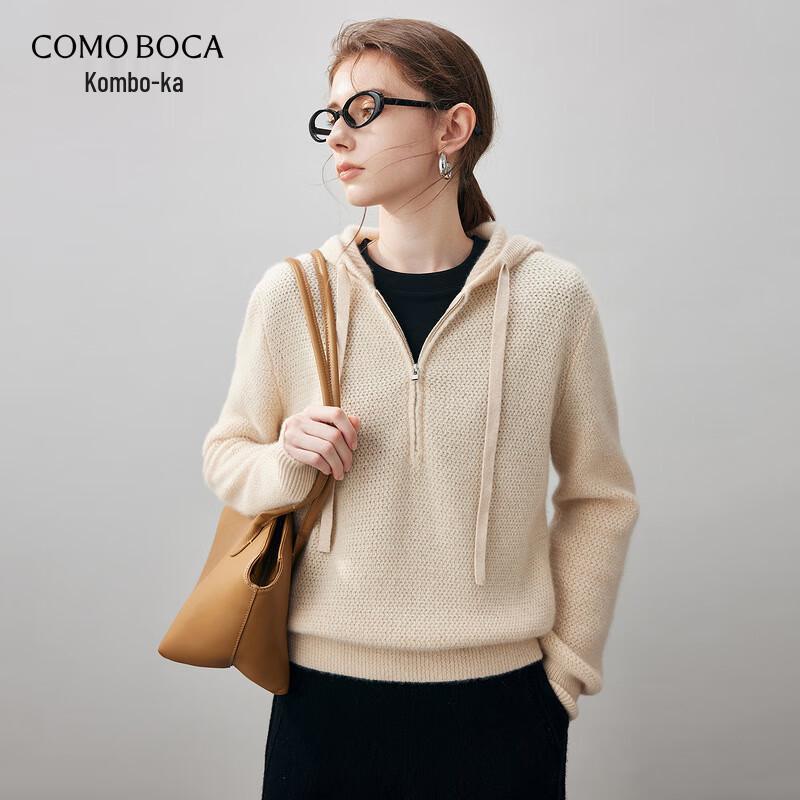 

Komomboka 2025 Autumn/Winter Women s Hooded 100% Cashmere Sweater M