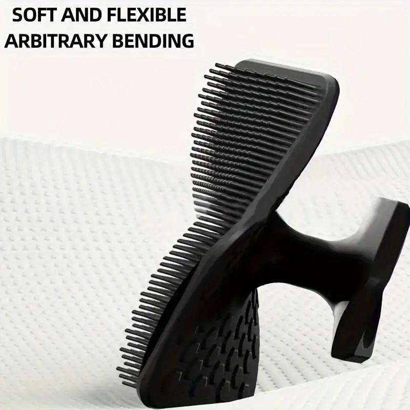 Silicone Facial Cleansing Brush, Deep Pore Cleaning Scrubber, Dual-Side Exfoliating Massage Tool for Men Women Face Beard Care