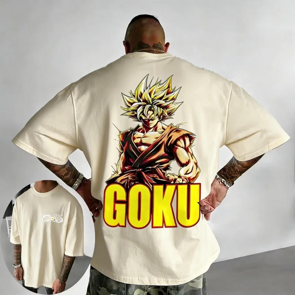 Dragon Ball Trendy Hot Items Anime Co Branded Printed Cotton Tshirt 2026 Summer New Edition Harajuku Large Loose Casual Top