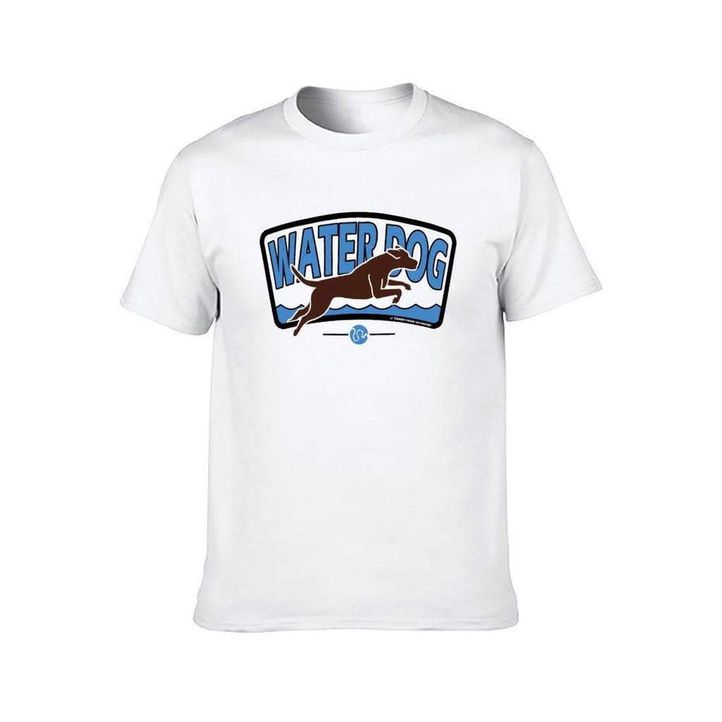 Brown Water Dog with Black Border TShirt man t shirt graphic t shirts for man pack white TShirt