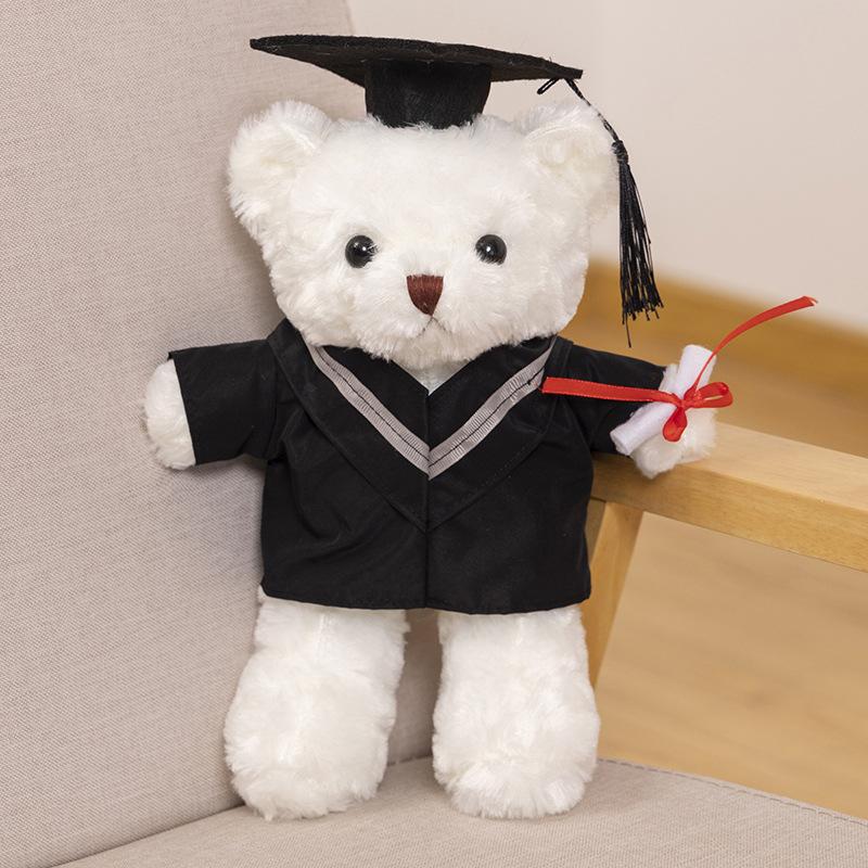 Graduation Season Wear Doctor Hat, Dr. Bear Doll, Dr. Bear Plush Teddy Bear Graduation Bear Doll Gift