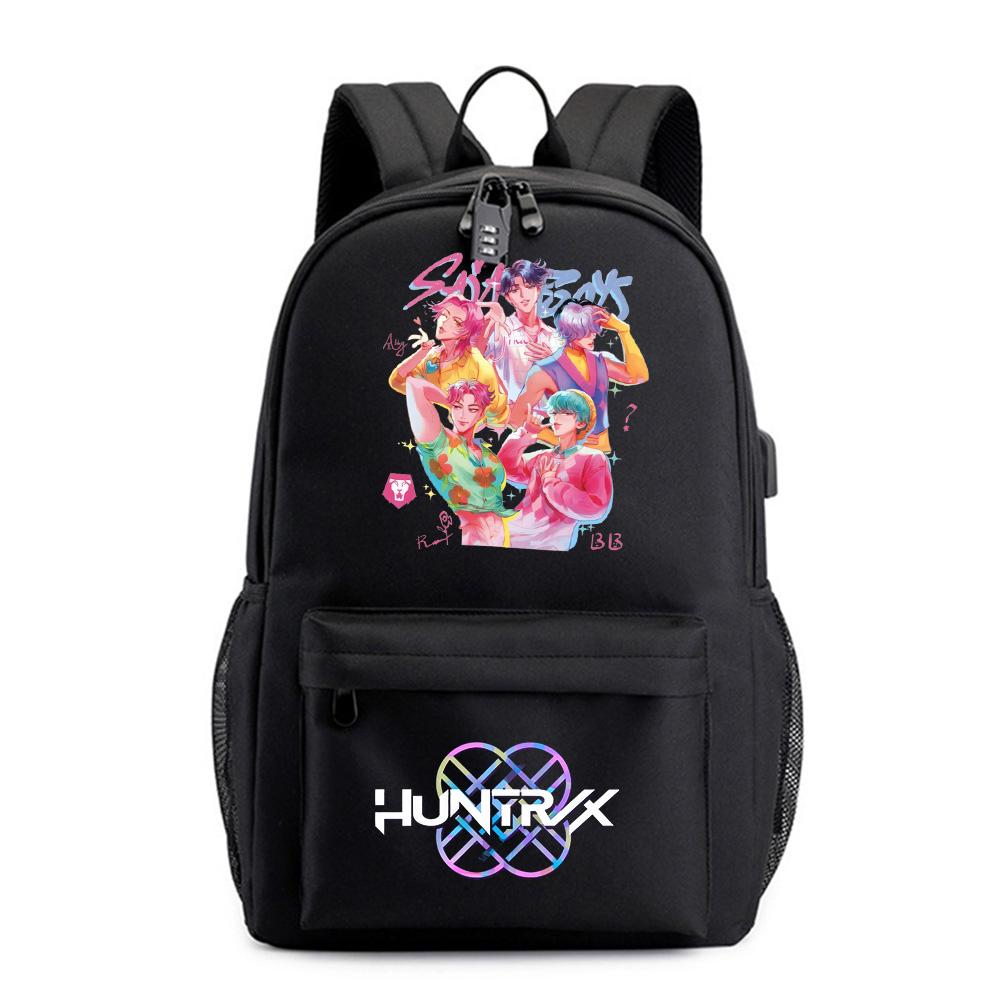 Anime Cartoon K-pop Printed Backpack for Teenager Student Girl Boy Bookbag Schoolbag Women Large Capacity Waterproof Travel Bag Kid Gift
