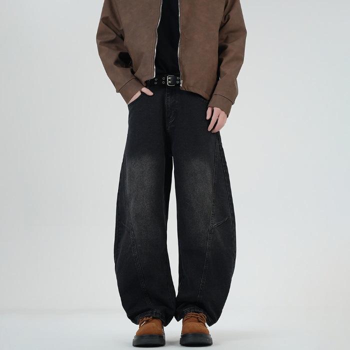 

New Spring and Summer Scimitar Pants Dirty Pants Burnt Street Jeans Trousers S