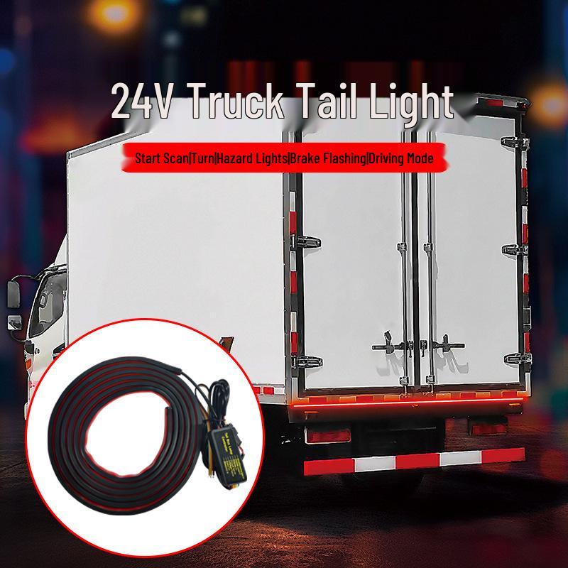 

LED Flowing Taillights with Scanning Multi-Mode Steering for 24V Trucks 24V Truck Multimode Taillight 1.8m