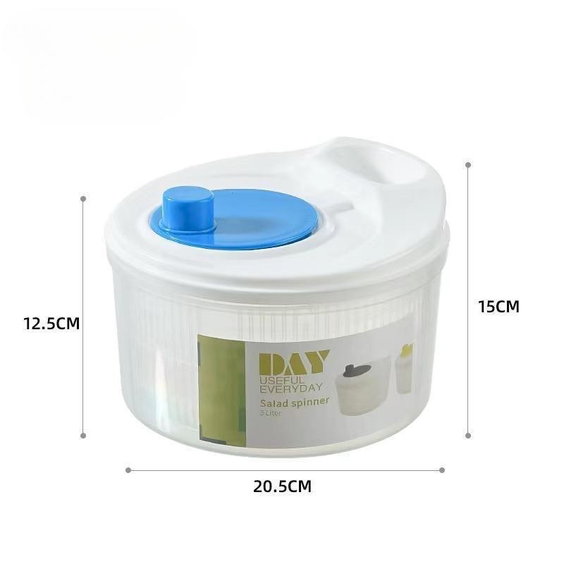 

Household Vegetable Dehydrator BPA-Free Salad Spinner & Washer Lettuce Greens Dryer with Drain Basin for Kitchen Use