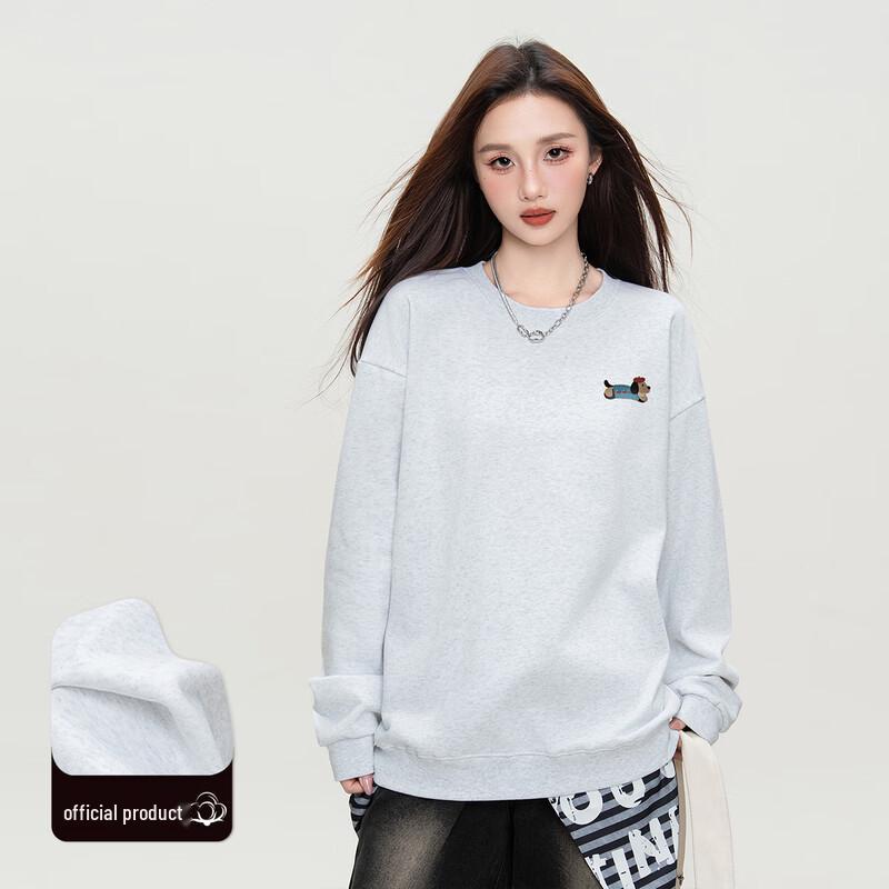 

Женский милый свитшот Izzue с круглым вырезом и щенком XL