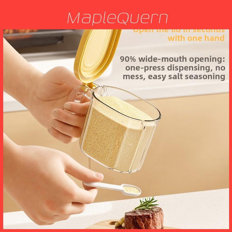 Plastic Spice Jar With Sealing Lid For Kitchen Storage And Condiment Organization