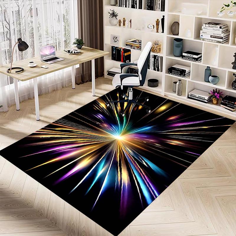 1PC Lightburst Extra Large Non Slip Floor carpet, Office, family, bedroom, Studio   Large Area Rug Indoor Rugs, , Vibrant Colors