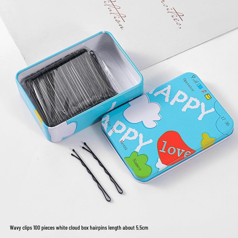 50-200 Pcs Black U-Shaped Bobby Pins & Flat Hair Clips for Hair Styling