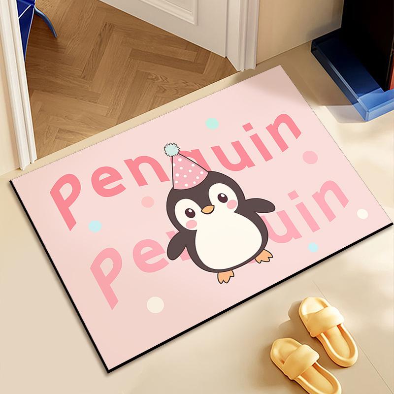 Cute Bathroom Diatom Mud Household Absorbent Foot Mat Mat Toilet Mat Wash Water Between The Mat Absorbent Non-slip