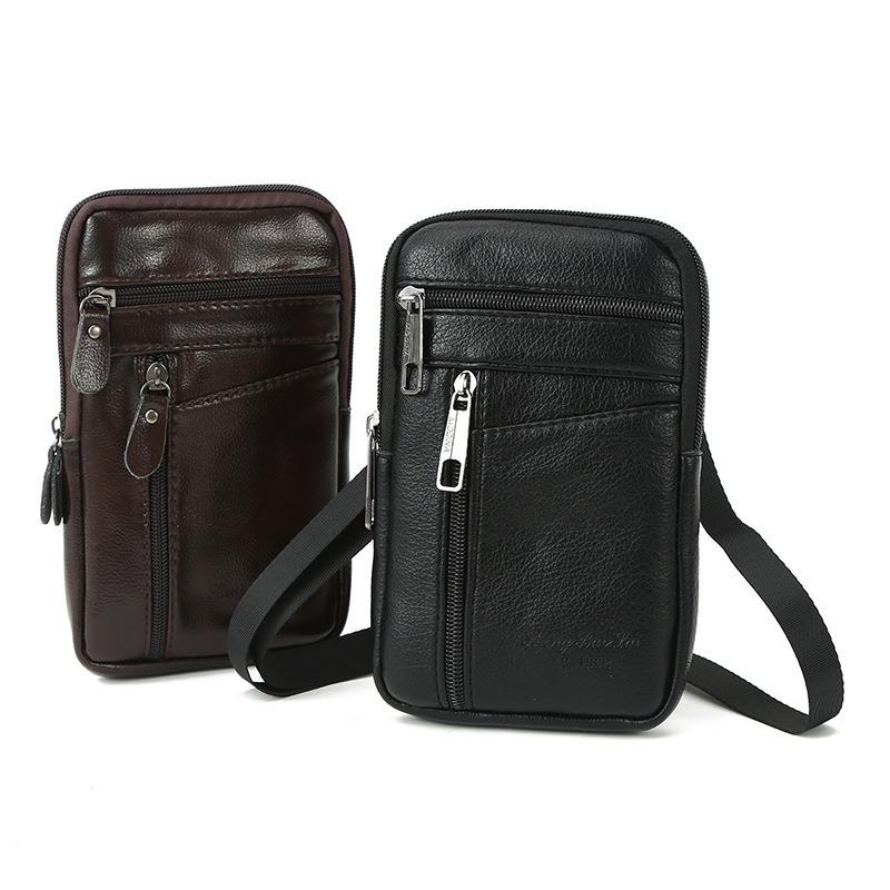 New Shoulder Bag Multifunctional Men's Mobile Phone Bag Wear Belt Sports Oblique Span Lanyard Waist Bag