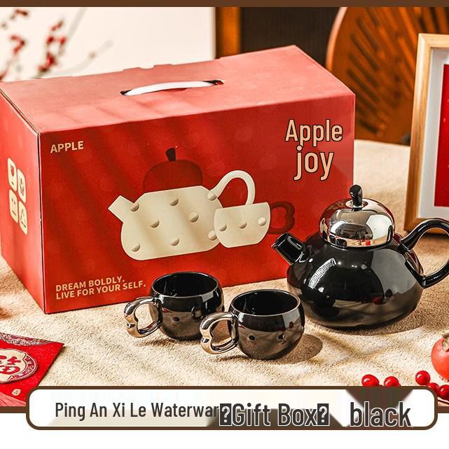 Ping An Xi Le Ceramic Waterware Set: 2025 New Home Tea Set - Perfect for Engagements & Weddings.