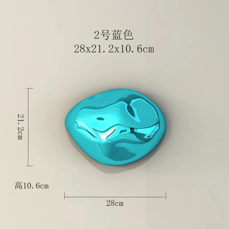 Light luxury wall decoration Creative electroplated stone wall decoration Modern handicraft Shopping mall hotel wall pendant