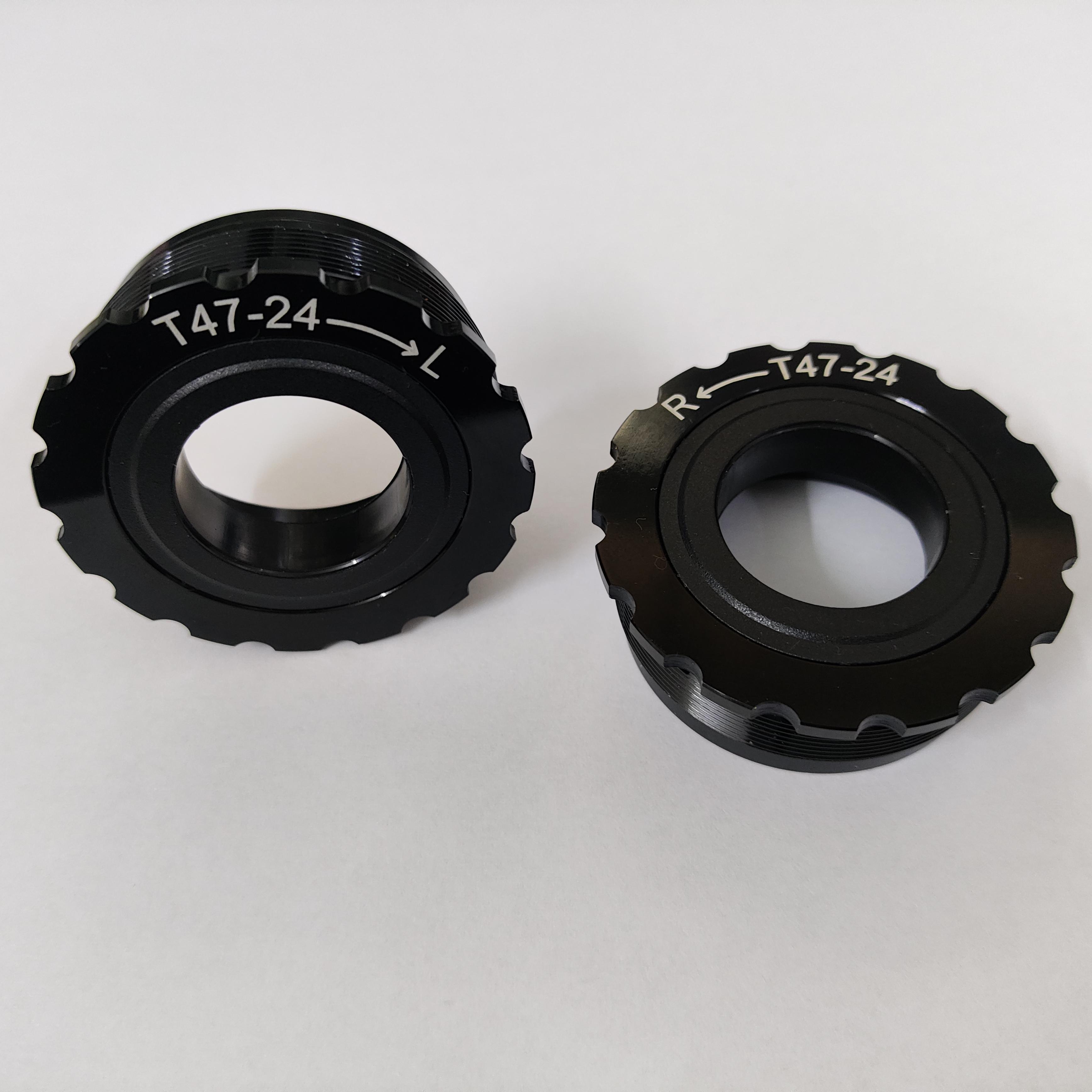 BXT T47 BSA Road Bike Bottom Bracket, 24mm End Cap for Bottom Bracket Adapter, Bicycle Central Bearing, T47 Bottom Bracket T47