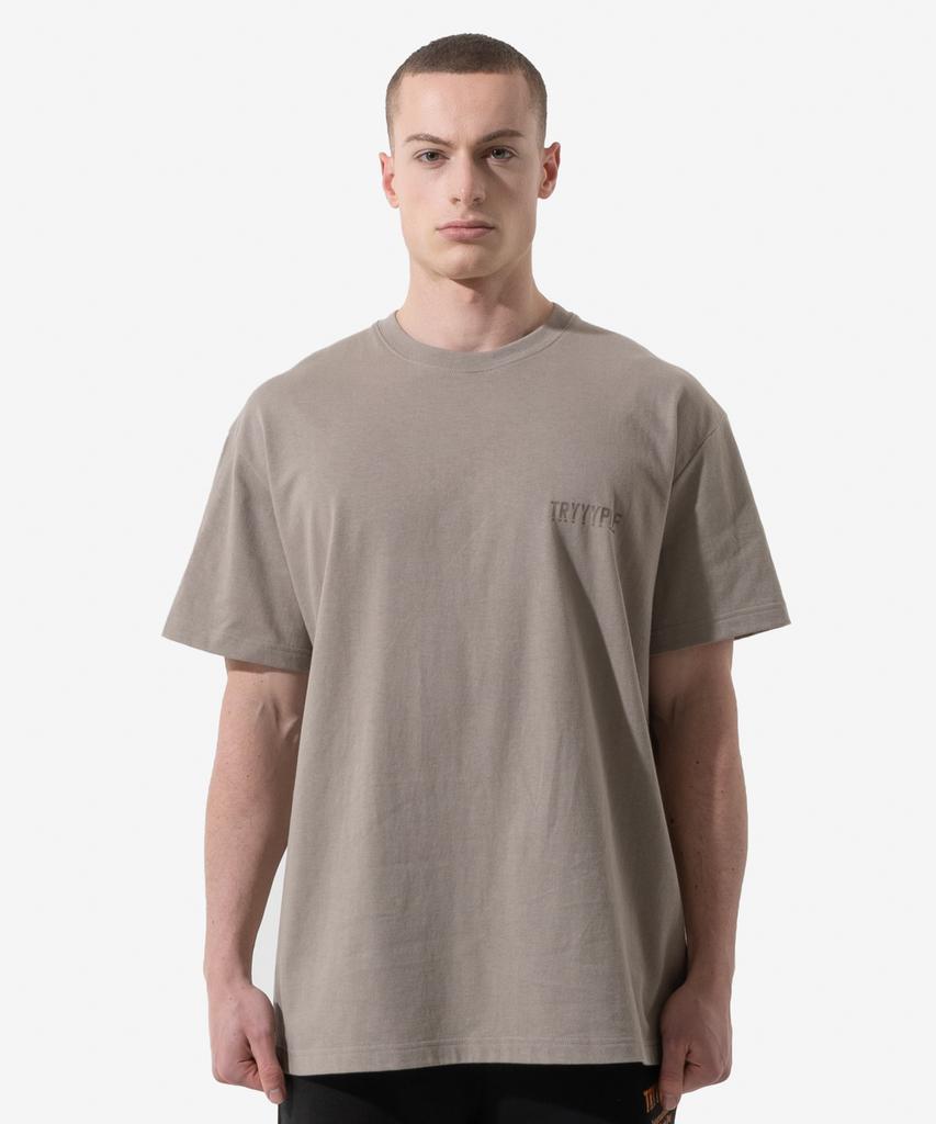 NOICE STUDIO Expose Oversided Short Sleeve T-Shirt - Taupe