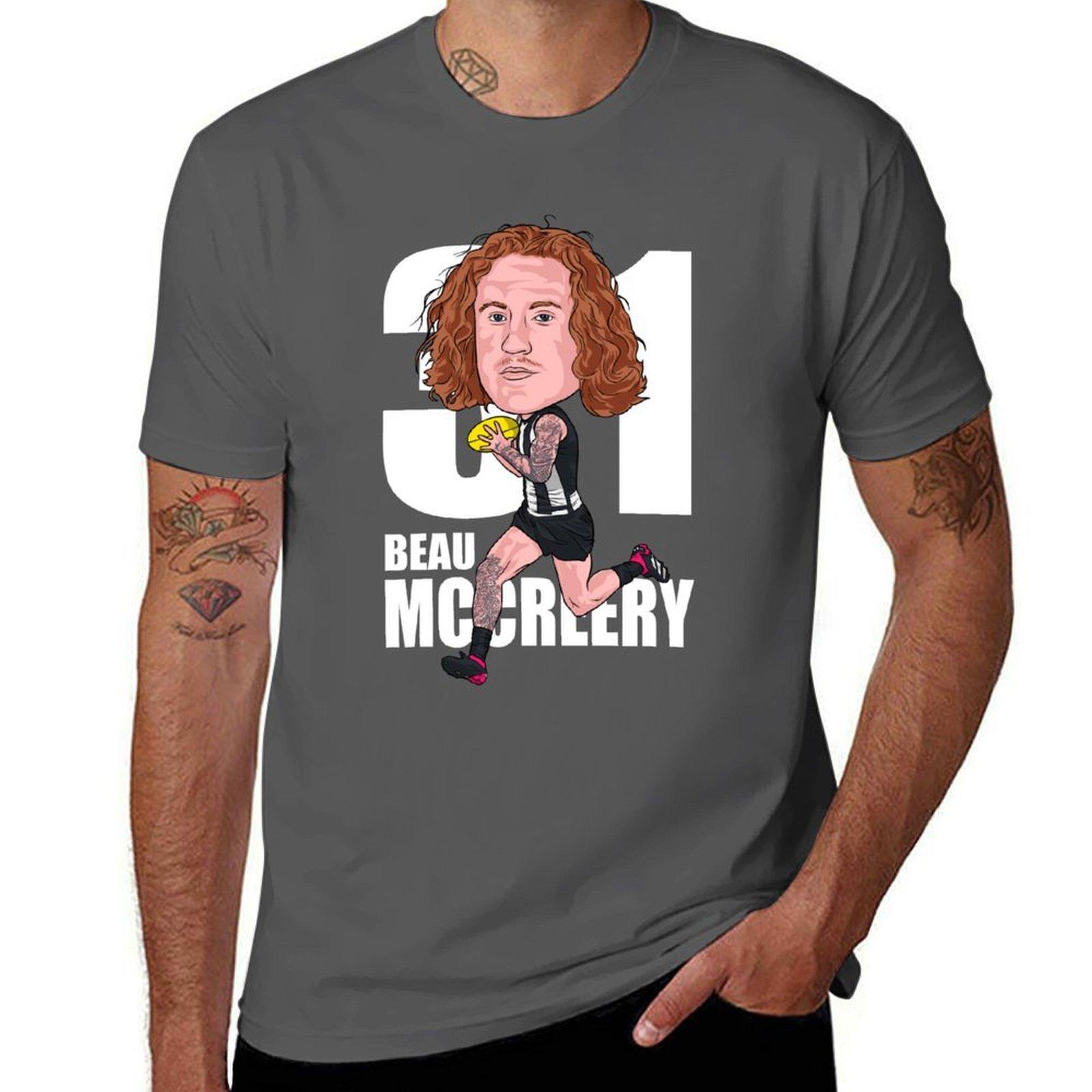 

Beau McCreery 2 T-Shirt t shirt man casual t shirts for man graphic funny T-Shirt 4XL