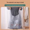 Silbergrauer XL Staubdichter Kleideraufbewahrungsbeutel aus Kunststoff mit Griffen