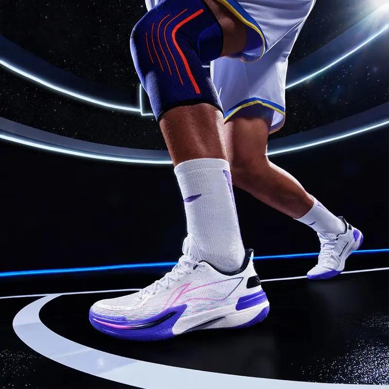 Li-Ning Gamma 1 Sternschnuppen Herren Sneaker Weiß Lila ABAU039-13