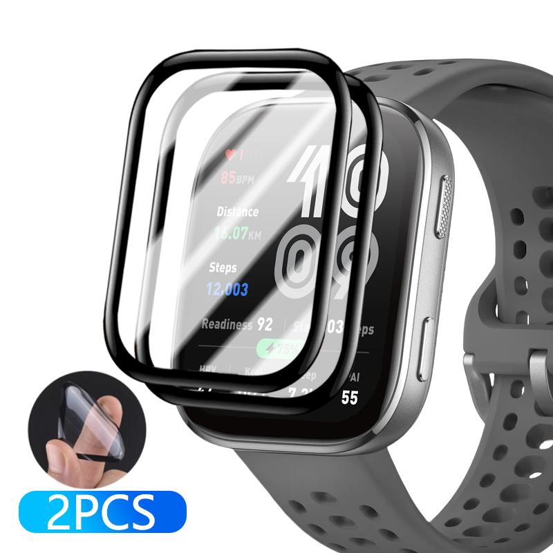 1-5Pcs Flexible Protective Film for Amazfit Bip 6 5 Screen Protector Anti-scratch 3D Curved PMMA Films for Amazfit Bip6 Bip5
