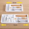 Silverware Drawer Organizer Expandable Cutlery Organizer Utensil Tray for Kitchen Organizers Flatware Tray Kitchen Holder Shelf