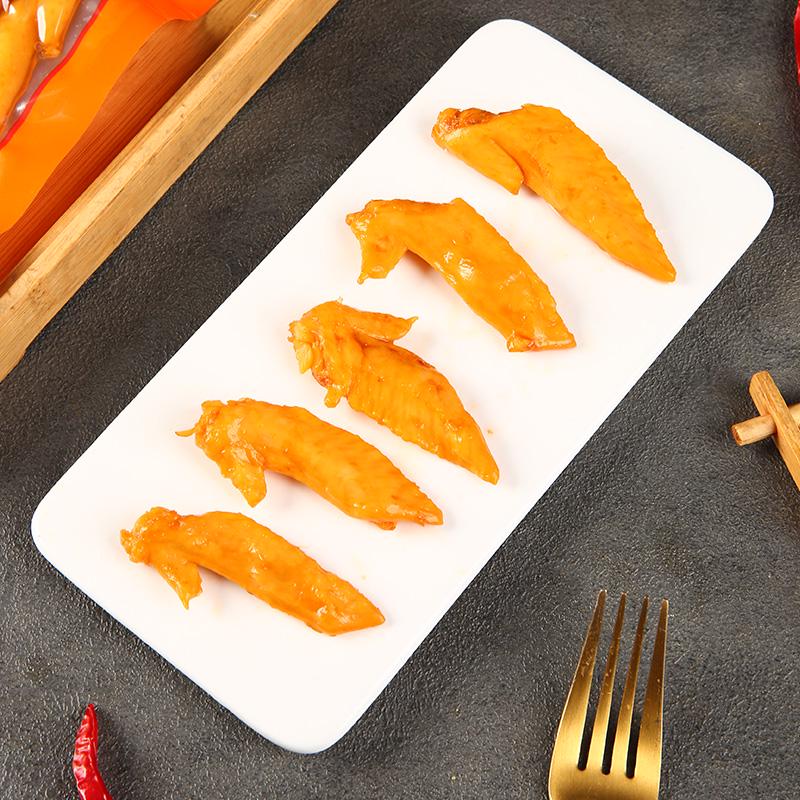 50 Pack Salt-Baked Multi-Flavor Chicken Wing Tips 30g - Snack-Sized Braised Chicken Wings