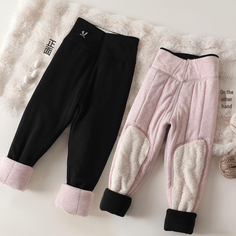 Winter Extra Thick School Uniform Pants for Girls and Boys - Warm, Cotton Inner Layer with Waist and Knee Protection