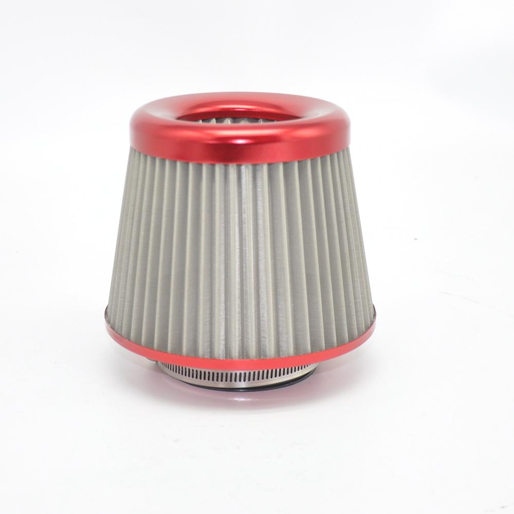 Stainless Steel Engine Air Filter 3" Round Tapered Universal Cold Air Intake Cone Filter