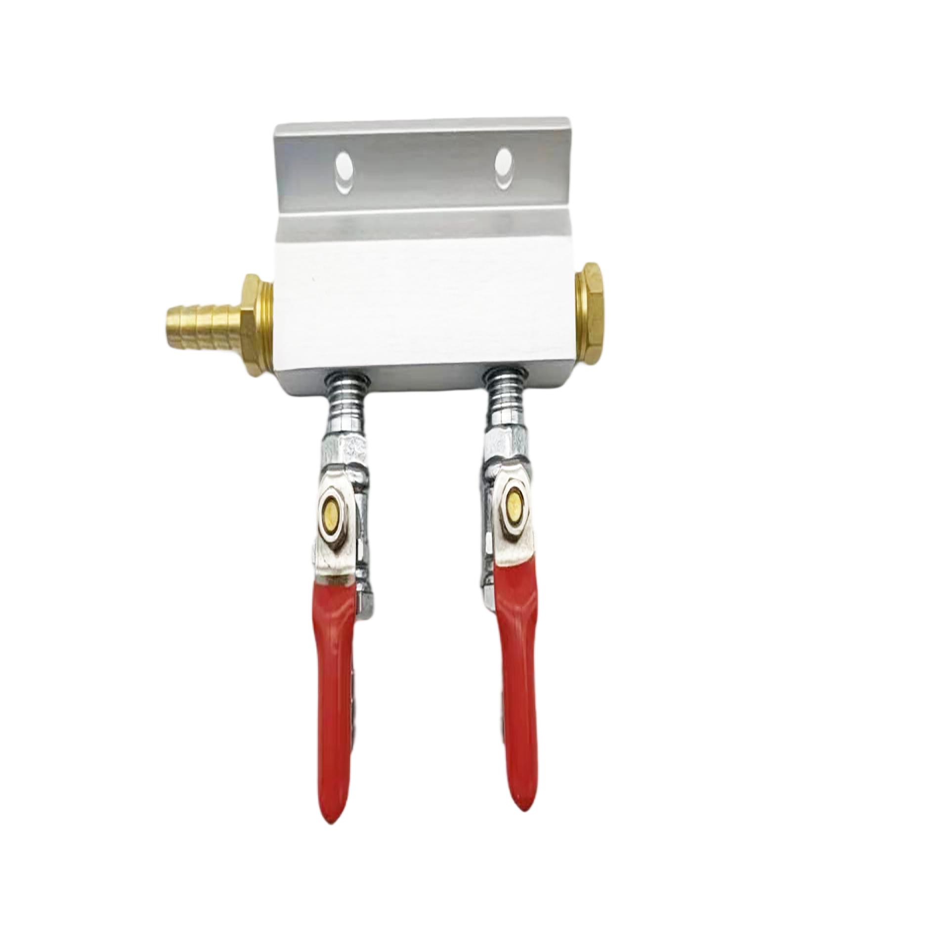 

KegLand Барное оборудование Газовый коллектор-разветвитель 2 выхода Нержавеющий разветвитель с 6мм/8мм штуцером/резьбой MFL Домашнее пивоварение