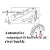 Through-hole Expansion Clip for Buick, Ford, Chevrolet Bumper/Trunk 11589292