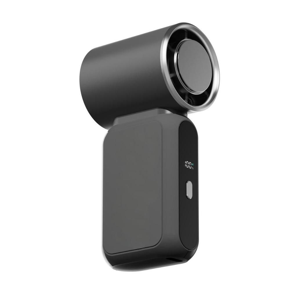 2025 Mini Semiconductor Cooling Fan: 100-Speed Digital Display, USB Rechargeable.