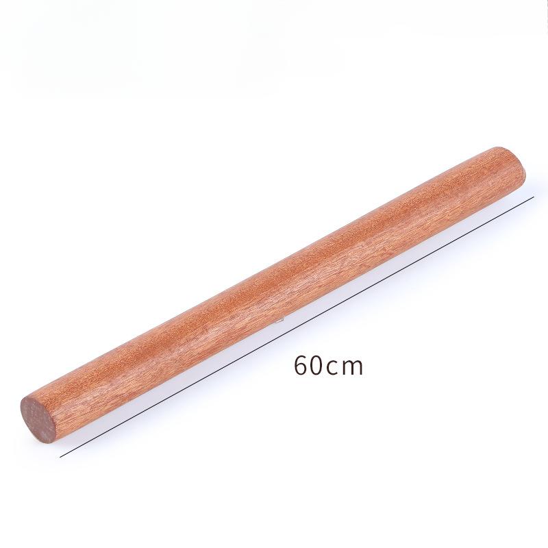25/30/50/60cm Natural Lacquerless Rolling Pin Solid Wood Baking Dumpling Pie Pastry Noodles Ebony Wood Rolling Pin Baking Tools