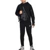 Nike Fitted Letter Print Casual Pants Kids Bottoms Black DX5093-010