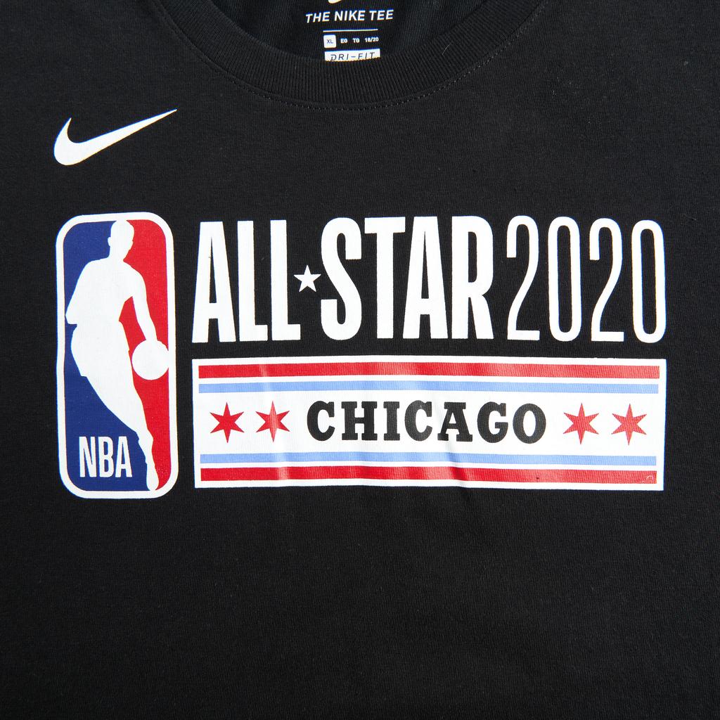 Nike NBA Kolaborační Dri-Fit All-Star Tričko Dětské Topy Černé 3Z2B3BCMR-ASG