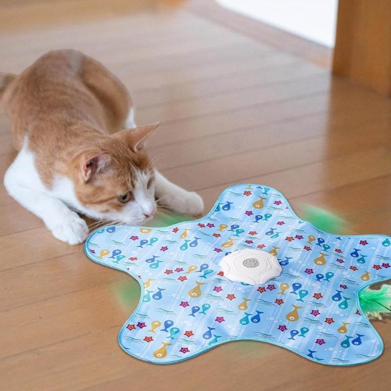 Indoor Puss Enrichment Toy Switchable Approaches With Surprise Down Movements For Mental Stimulation top sale