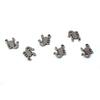 20 Stück Edelstahl Kreuz/Fischgräten/Klinge Charms Anhänger DIY Halskette Ohrringe Armbänder Anhänger Schmuckherstellung Zubehör