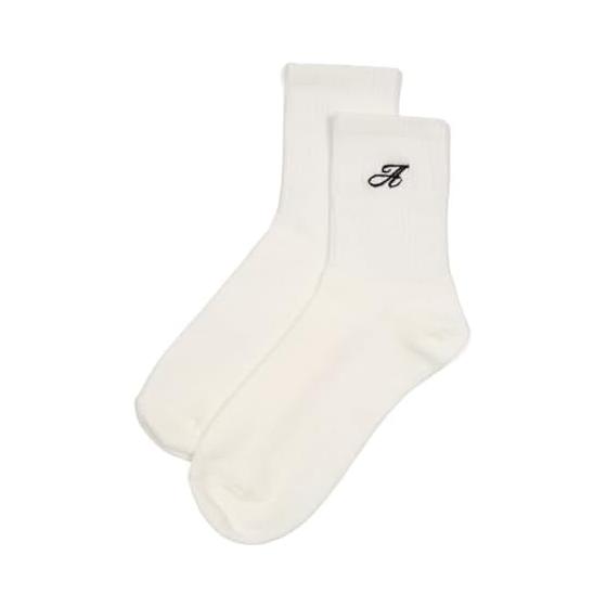 [Wego] Alphabet Embroidery Socks Socks Gift Women s 23-25cm