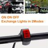 LED Headlight Switches Far Near Three Line Motorcycle Handlebar Switch Button Driving Light Switch Motorbike Switch Button