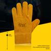 Cowhide Leathe Gloves,Welding Safety Gloves,Heat Resistant Leather Work Gauntlets,Industrial Cut Resistant Leather Gloves