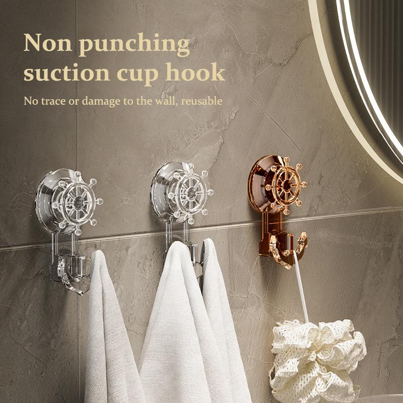 Starker Saugknopf Wandkleber Langlebiger Zuverlässiger Saugknopfhaken Wiederverwendbarer Badezimmerwand Starker Hängehaken Handtuchhalter