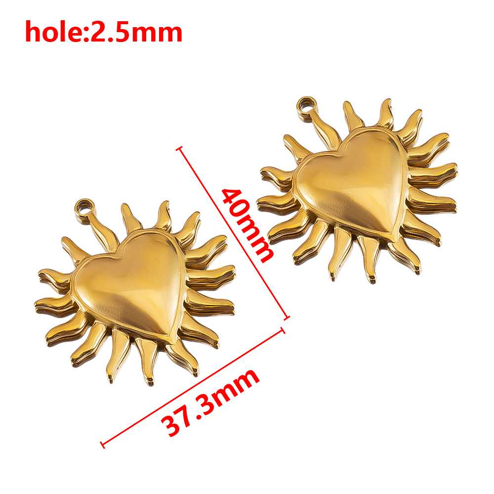 2pcs Stainless Steel Orange Enamel Retro Anklet Charm Bohemia Gold Plated Pendant Base for DIY Earring Necklace Jewelry Findings