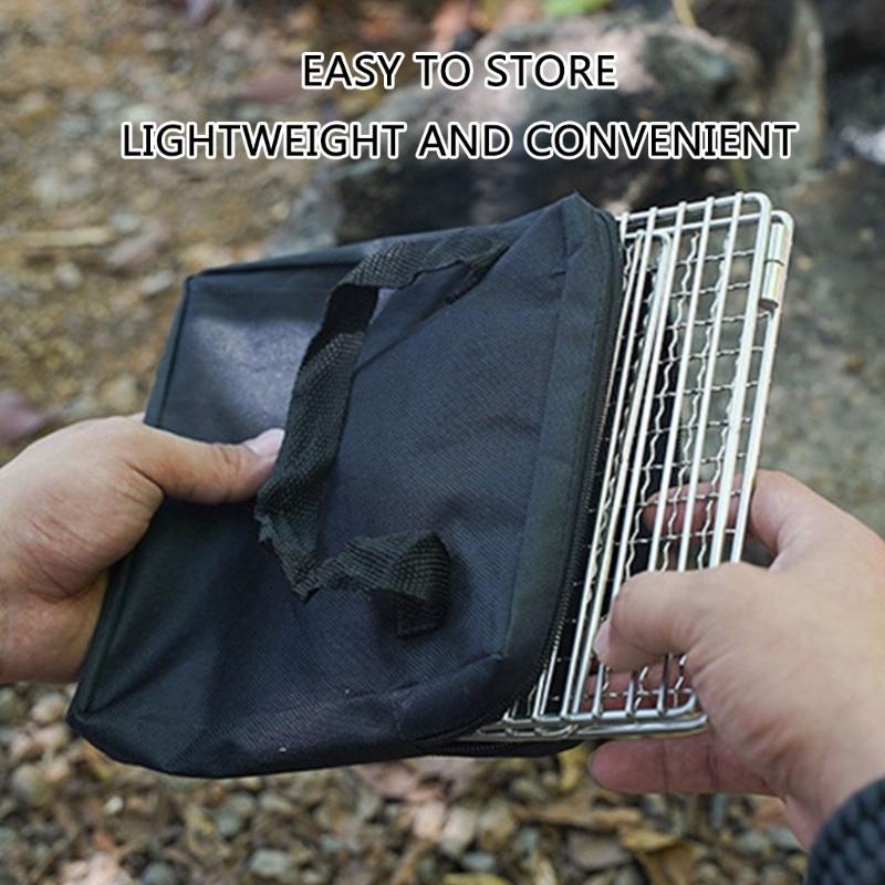Fish Grilling Net Outdoor Stove Barbecue Mesh Sheet BBQ Grilling Net, Stainless Steels Construction Net for Even Cooking