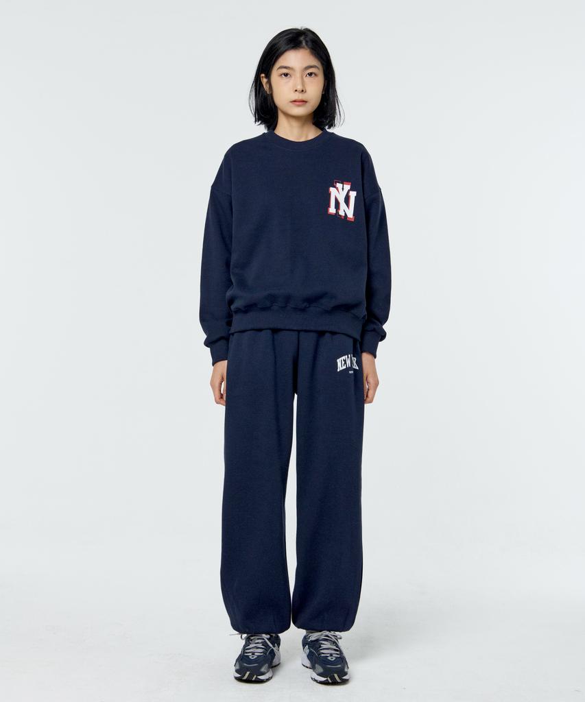 PAPERBOY [Set] Ny Simple Logo Wide Jogger Set 4 Colors