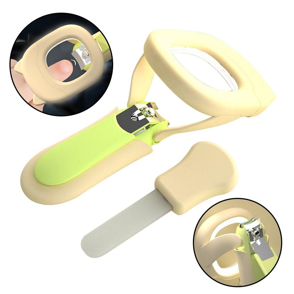 With LED Light Baby Nail Clippers Ergonomic Magnifying Glass Nail Clipper  Manicure Pedicure Tools