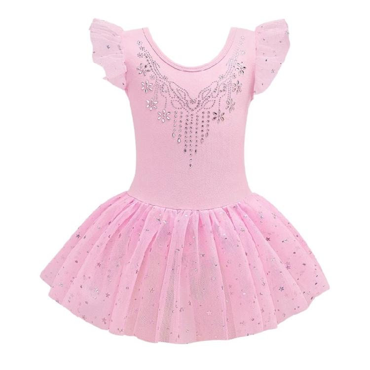 Ballet Performances Wear Leotard Comfortable Girls Dance Dress Glittering Sequins for Childrens Dance Gymnastics