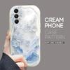 Cute Cartoon Pattern Cream Texture Casing Wavy Edge Soft Silicone Cover Phone Case for Samsung