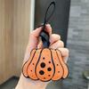 Polka Dot Pumpkin Keychain Solid Color Beg Accessories Gift Halloween Bag Pendant  Bag Charm