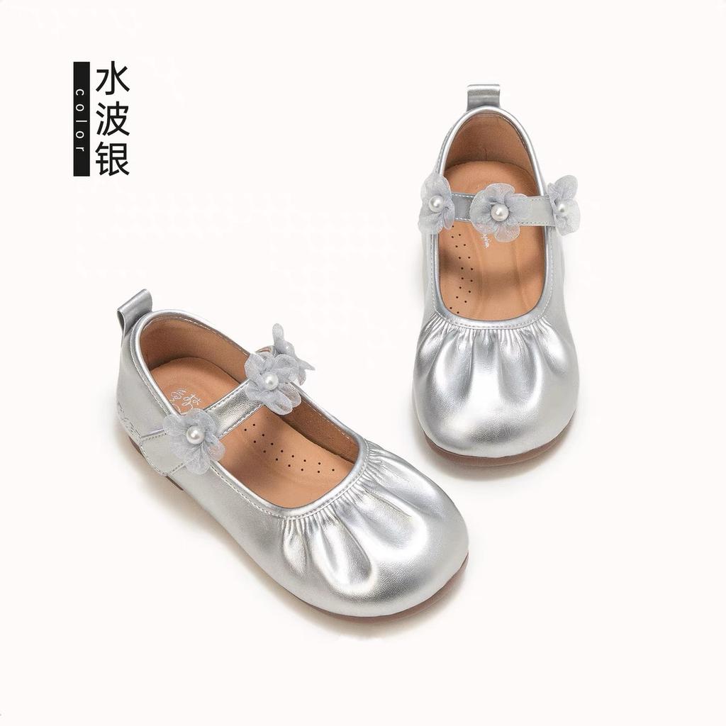 Girls' princess shoes 2025 new children's small leather shoes soft-soled small fragrant single shoes girls' baby shoes spring ladyshoes